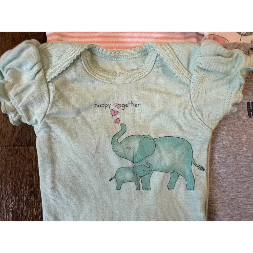Carters Baby Girl‎ Newborn Outfits Tee Shirts Bodysuits Clothes Lot Mom Awesome